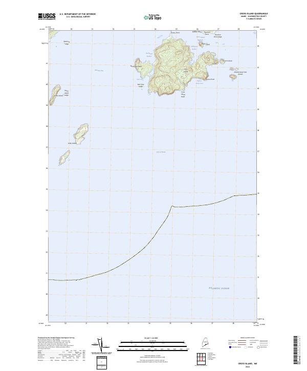 USGS Topographic Map – Cross Island