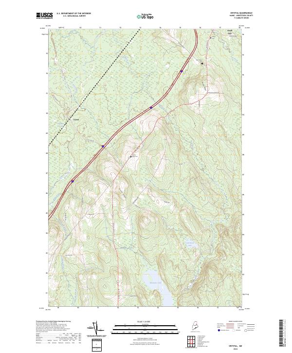 USGS Topographic Map – Crystal