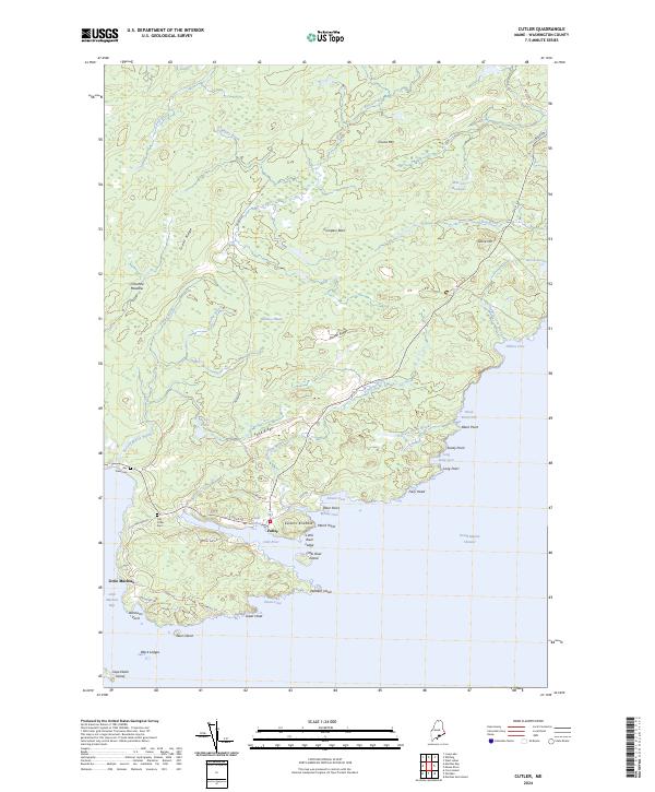 USGS Topographic Map – Cutler