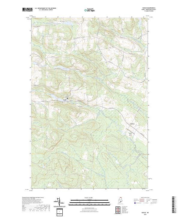 USGS Topographic Map – Daigle