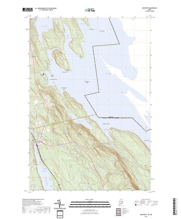 USGS Topographic Map – Danforth