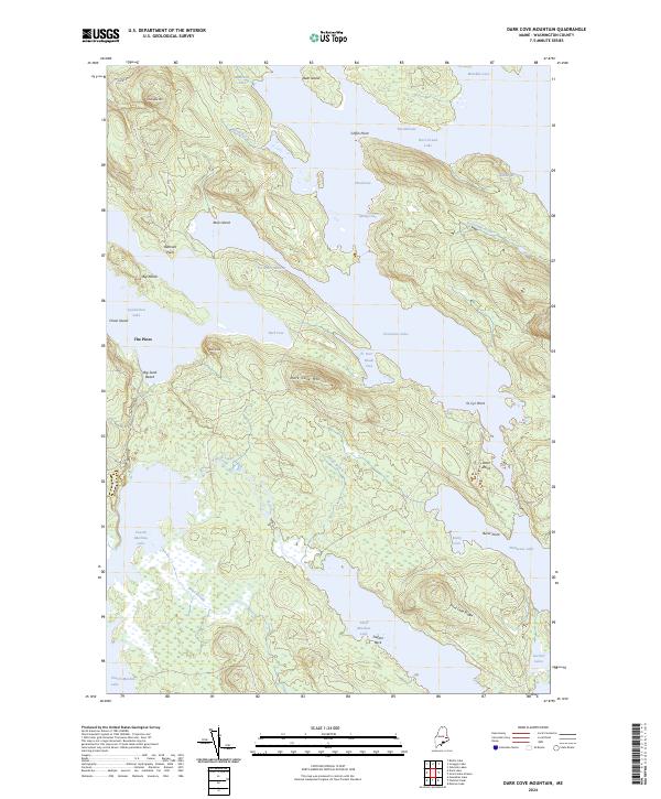 USGS Topographic Map – Dark Cove Mountain