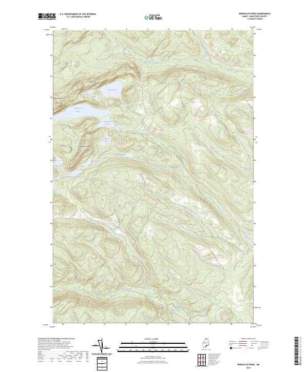 USGS Topographic Map – Deboullie Pond