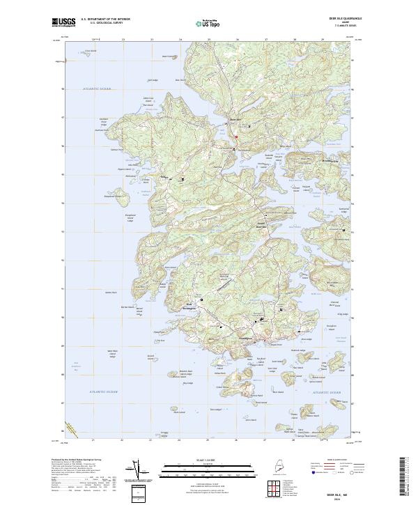 USGS Topographic Map – Deer Isle