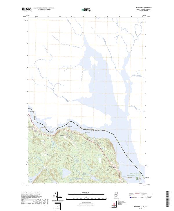 USGS Topographic Map – Devils Head