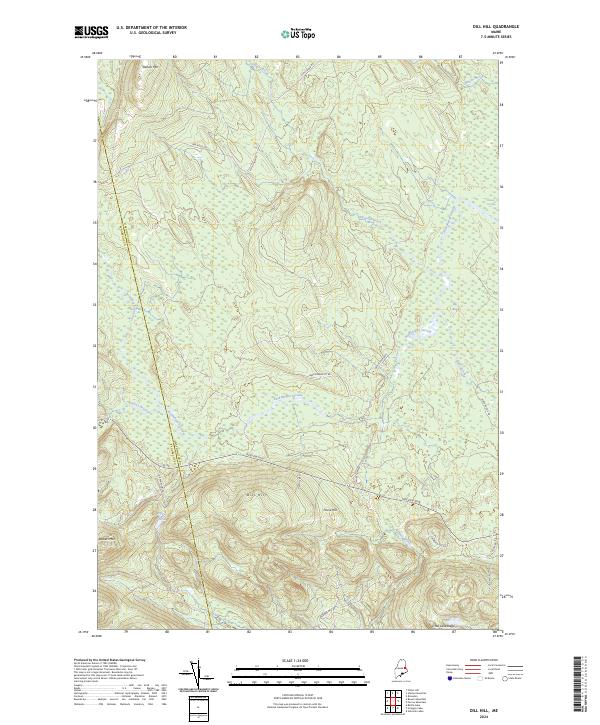 USGS Topographic Map – Dill Hill