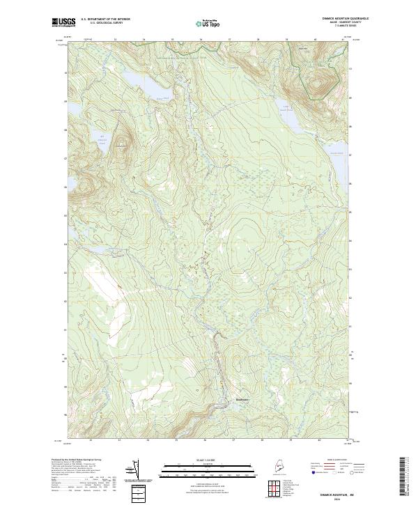USGS Topographic Map – Dimmick Mountain