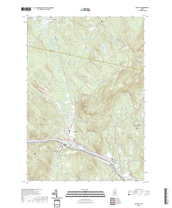 USGS Topographic Map – Dixfield