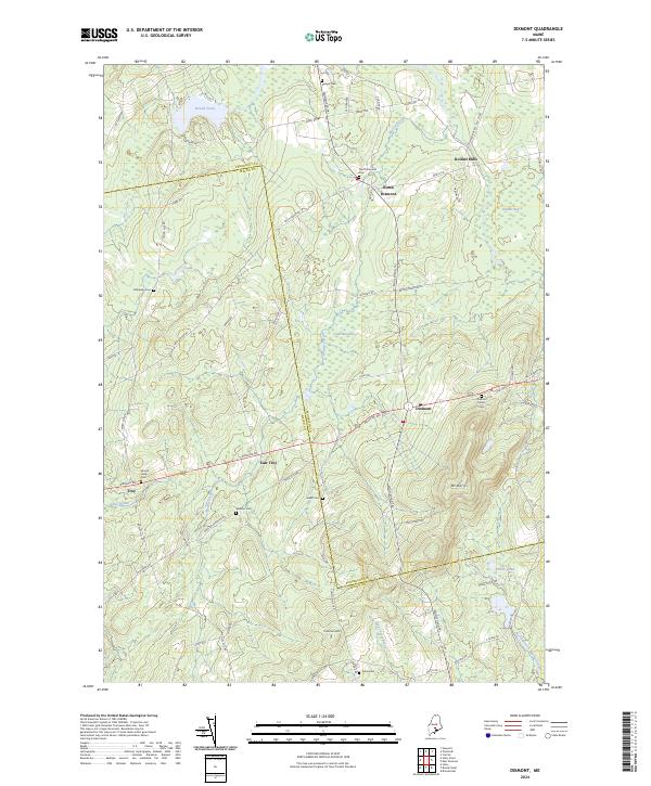 USGS Topographic Map – Dixmont