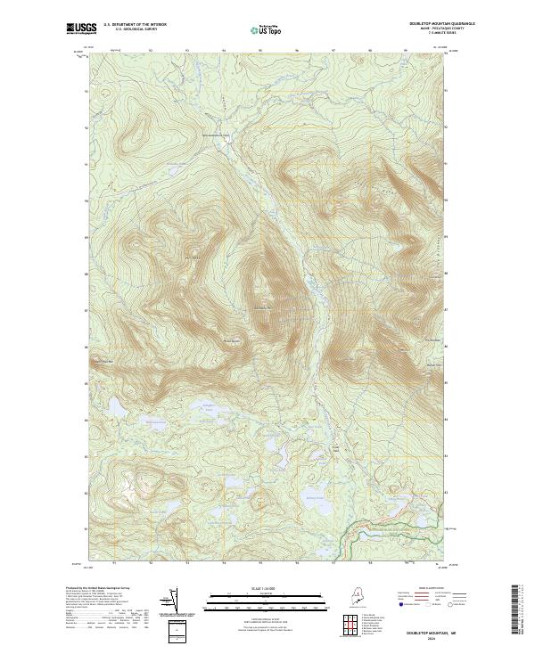 USGS Topographic Map – Doubletop Mountain