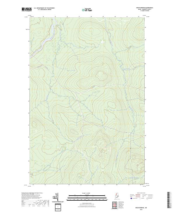 USGS Topographic Map – Doucie Brook