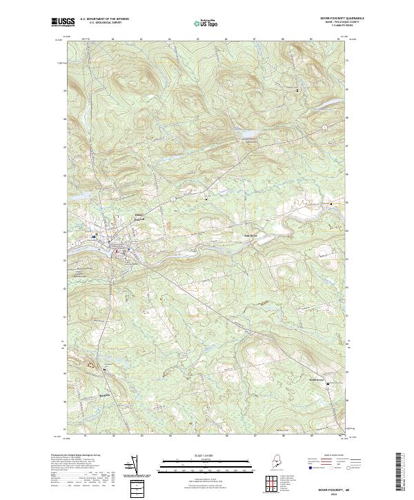 USGS Topographic Map – Dover-Foxcroft