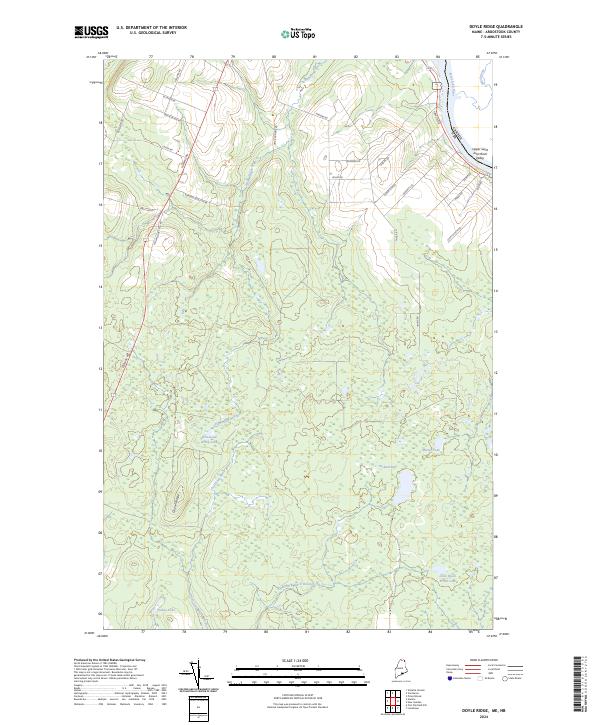 USGS Topographic Map – Doyle Ridge
