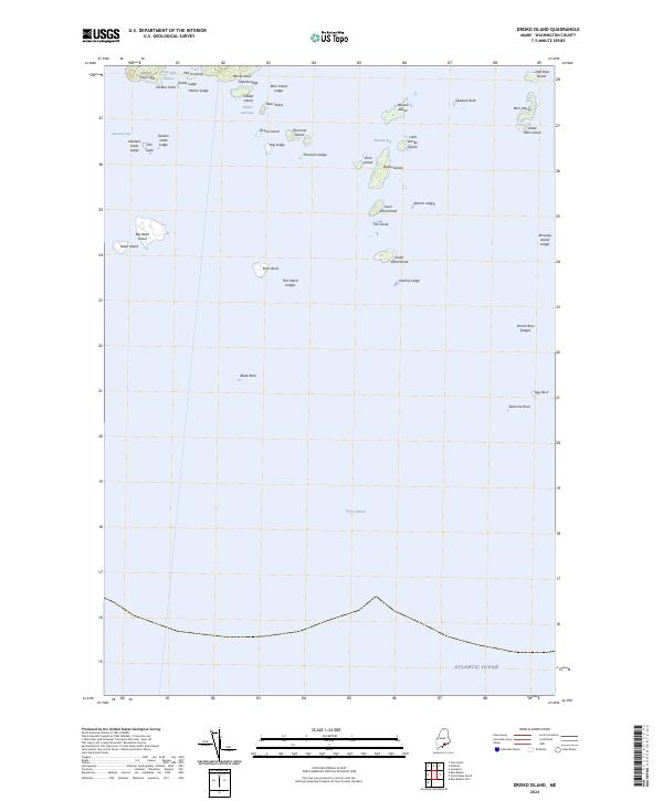 USGS Topographic Map – Drisko Island