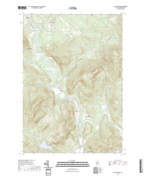 USGS Topographic Map – East Andover