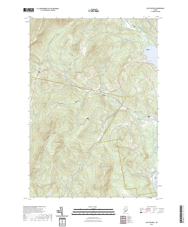 USGS Topographic Map – East Dixfield