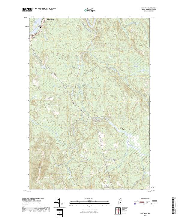 USGS Topographic Map – East Winn