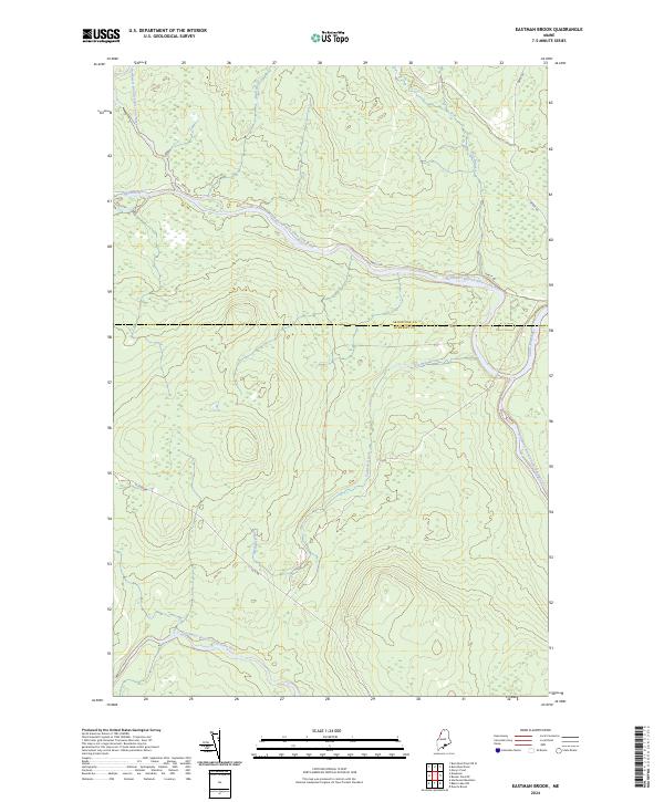 USGS Topographic Map – Eastman Brook