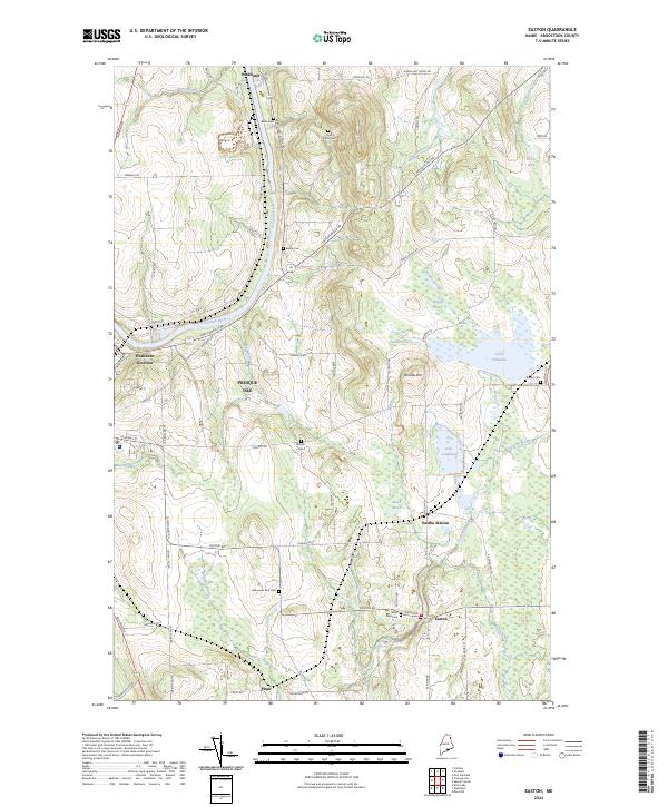 USGS Topographic Map – Easton