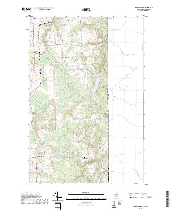 USGS Topographic Map – Easton Center