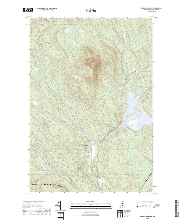 USGS Topographic Map – Ebeemee Mountain