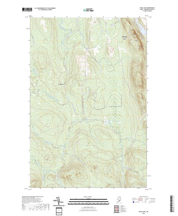 USGS Topographic Map – Echo Lake