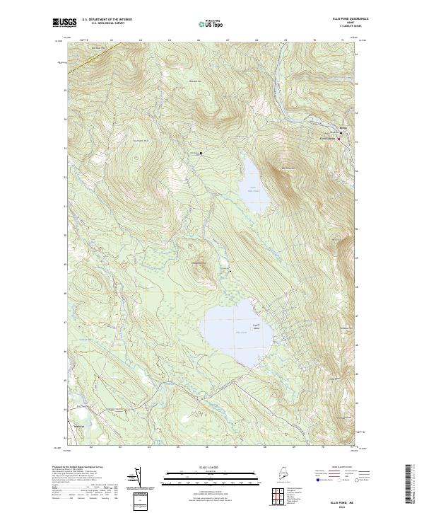 USGS Topographic Map – Ellis Pond