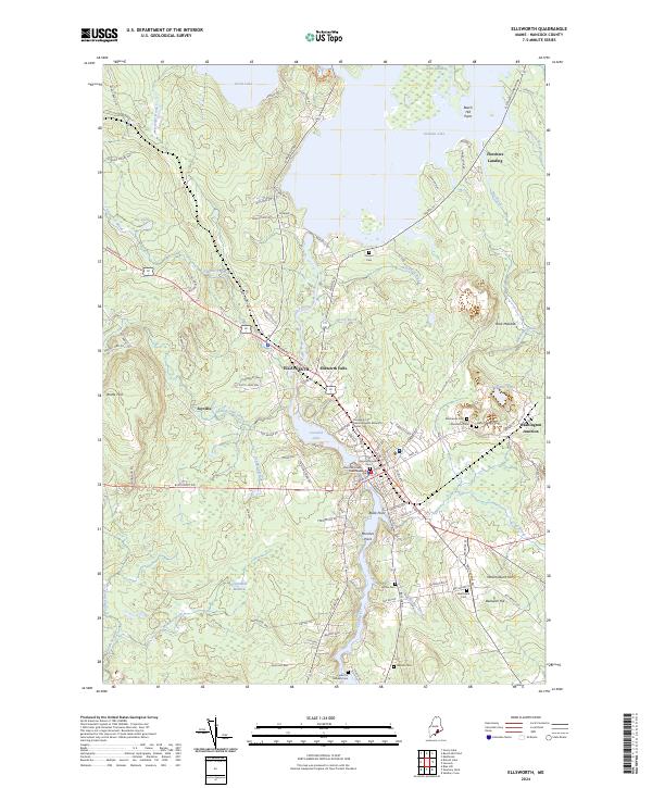 USGS Topographic Map – Ellsworth