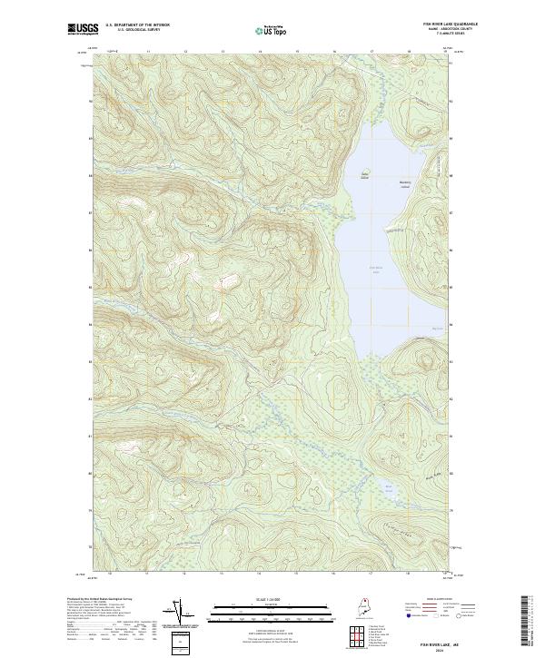 USGS Topographic Map – Fish River Lake