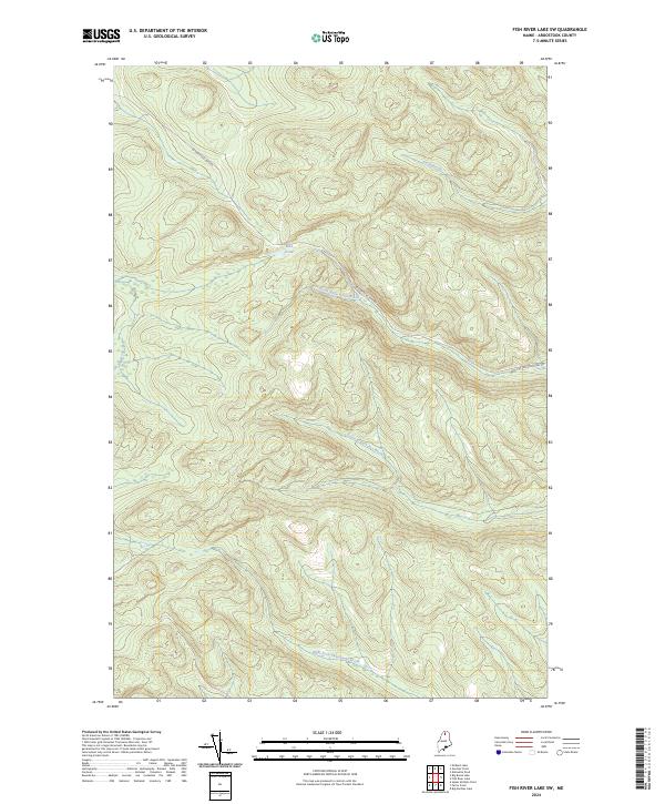 USGS Topographic Map – Fish River Lake SW