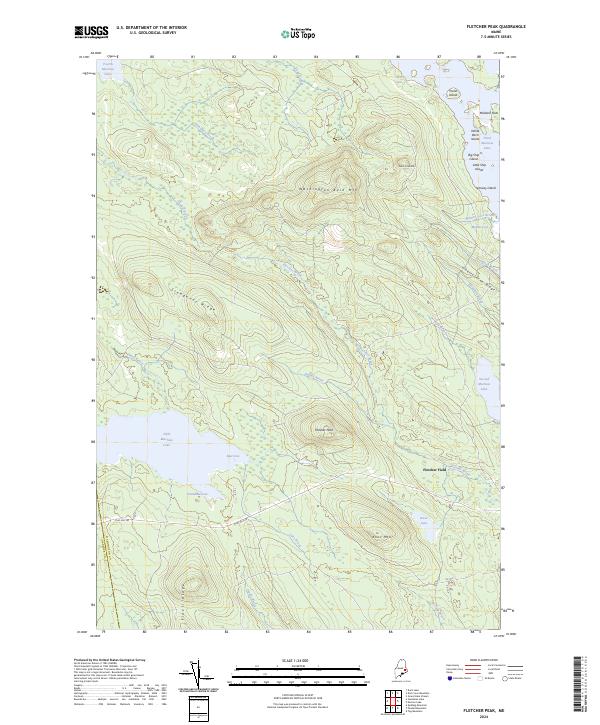 USGS Topographic Map – Fletcher Peak