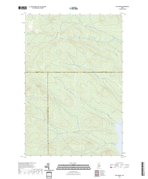 USGS Topographic Map – Fool Brook
