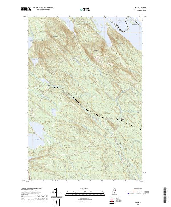 USGS Topographic Map – Forest