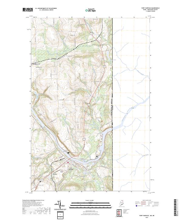 USGS Topographic Map – Fort Fairfield