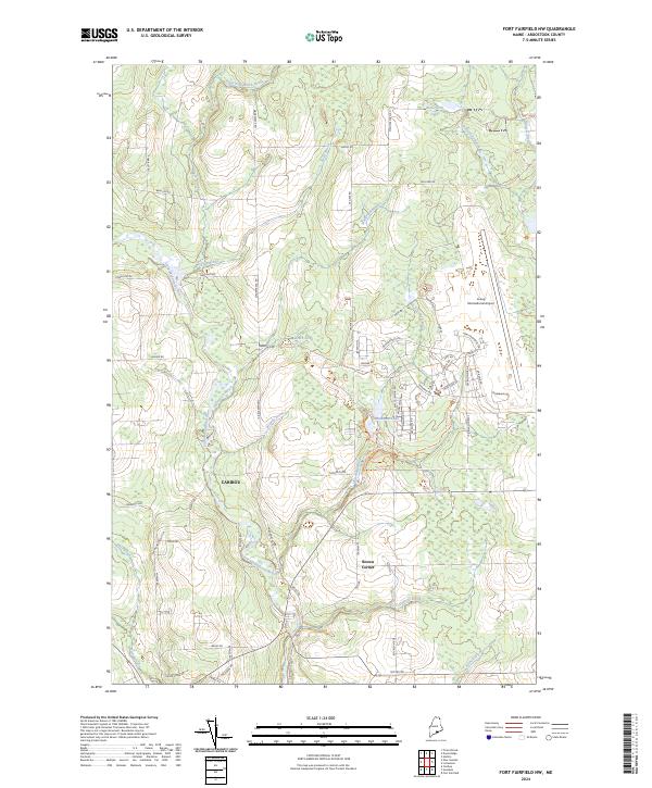 USGS Topographic Map – Fort Fairfield NW