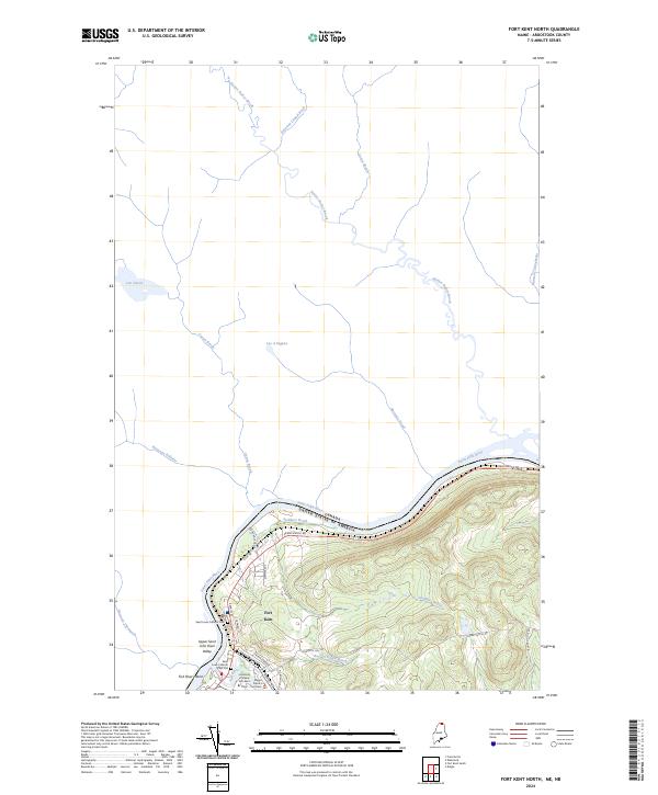 USGS Topographic Map – Fort Kent North