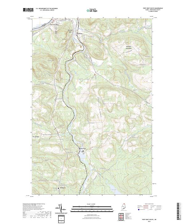 USGS Topographic Map – Fort Kent South