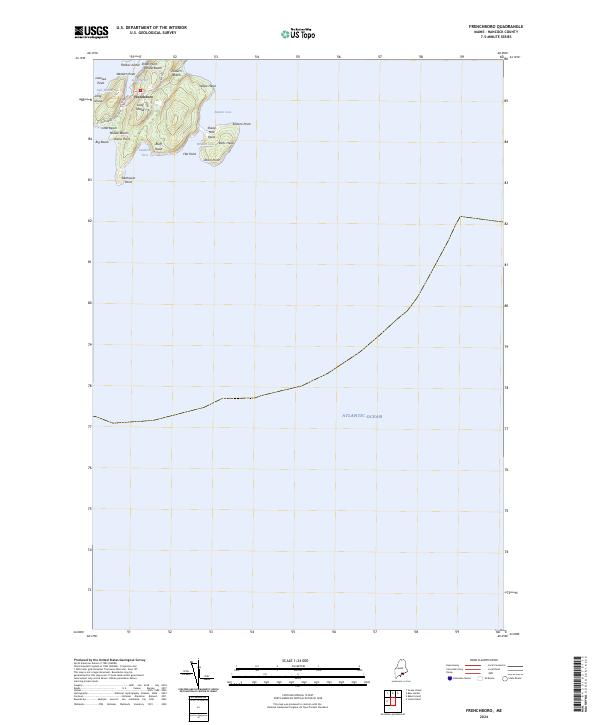 USGS Topographic Map – Frenchboro