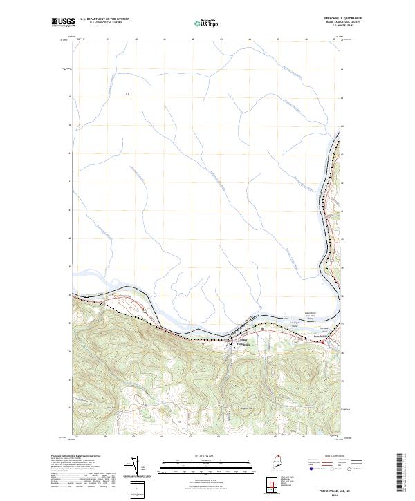 USGS Topographic Map – Frenchville