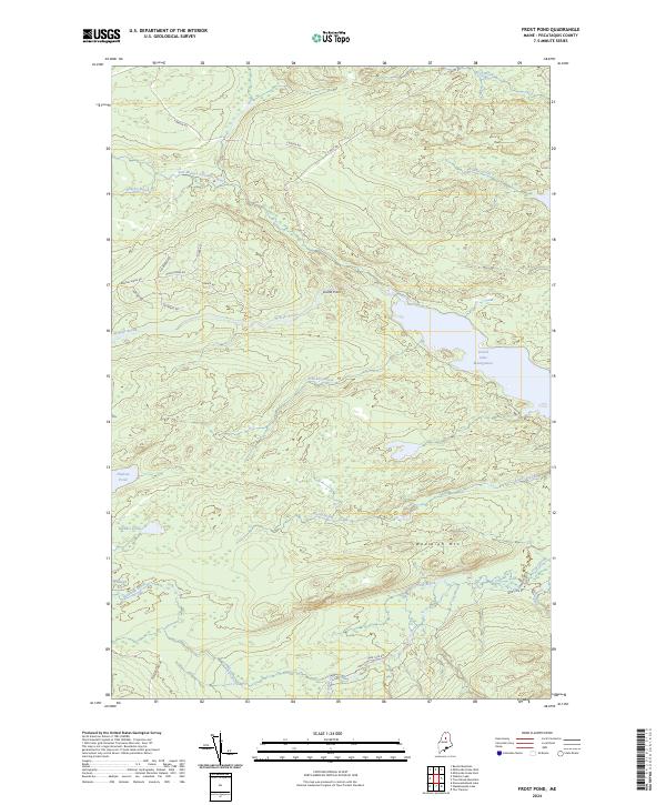USGS Topographic Map – Frost Pond