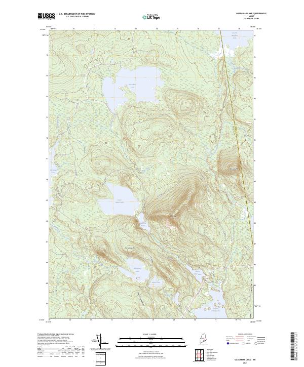 USGS Topographic Map – Gassabias Lake