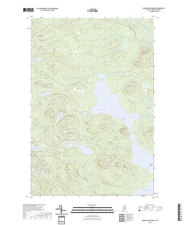 USGS Topographic Map – Grand Lake Seboeis