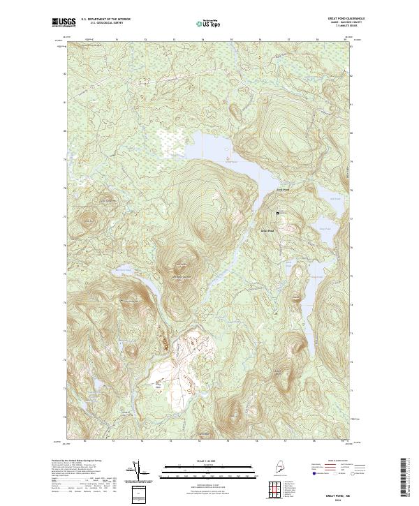 USGS Topographic Map – Great Pond