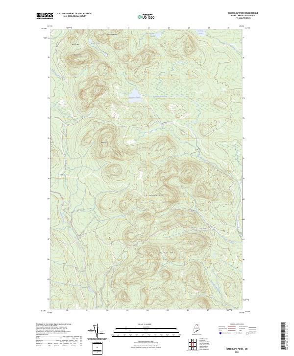 USGS Topographic Map – Greenlaw Pond