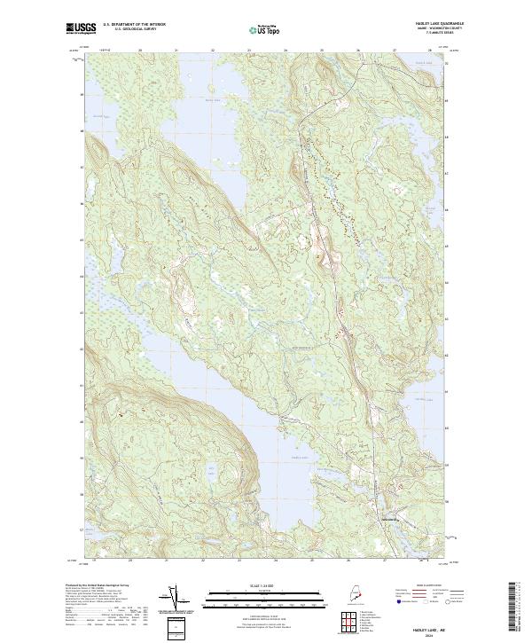 USGS Topographic Map – Hadley Lake