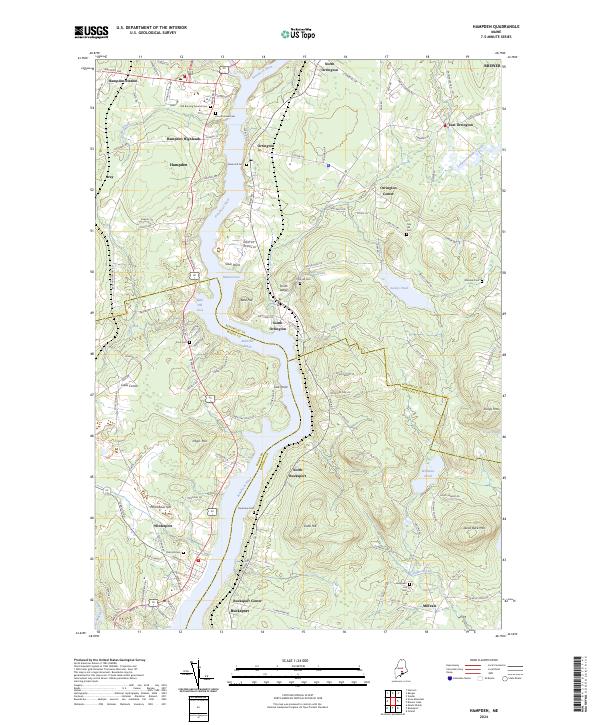 USGS Topographic Map – Hampden