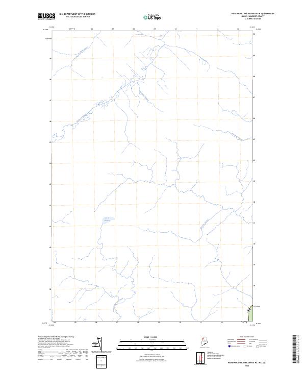 2024 Map of Hardwood Mountain OE W, 2024 Print