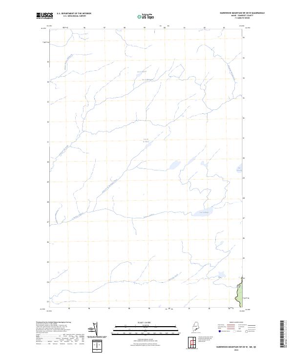 2024 Map of Hardwood Mountain SW OE W, 2024 Print