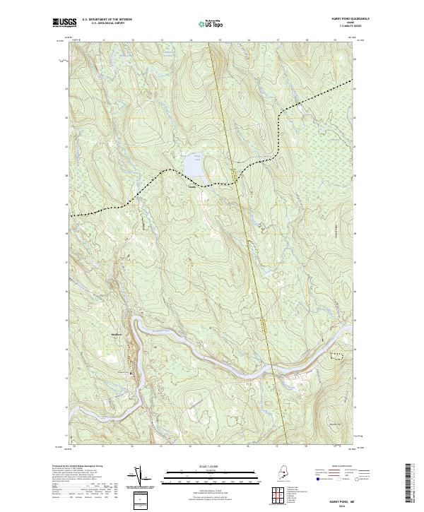 USGS Topographic Map – Hardy Pond