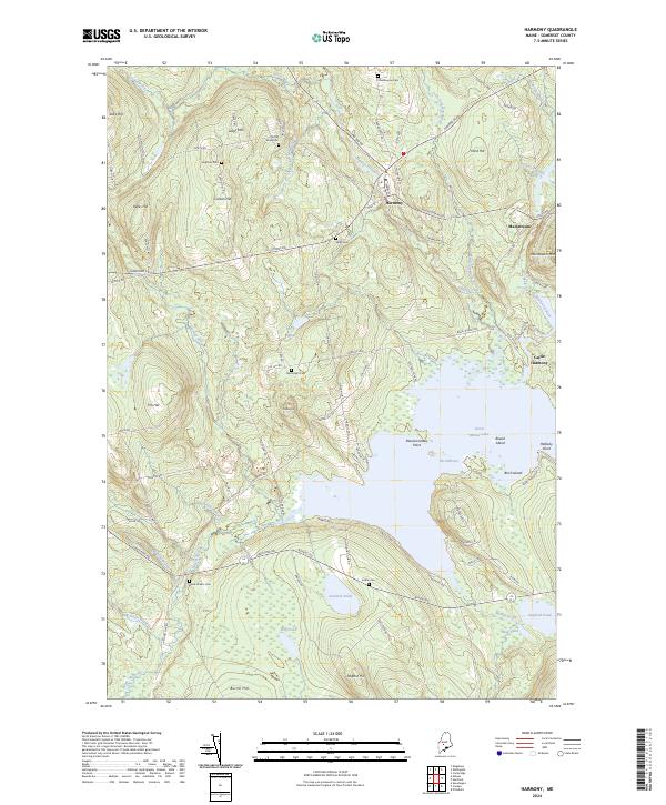 USGS Topographic Map – Harmony